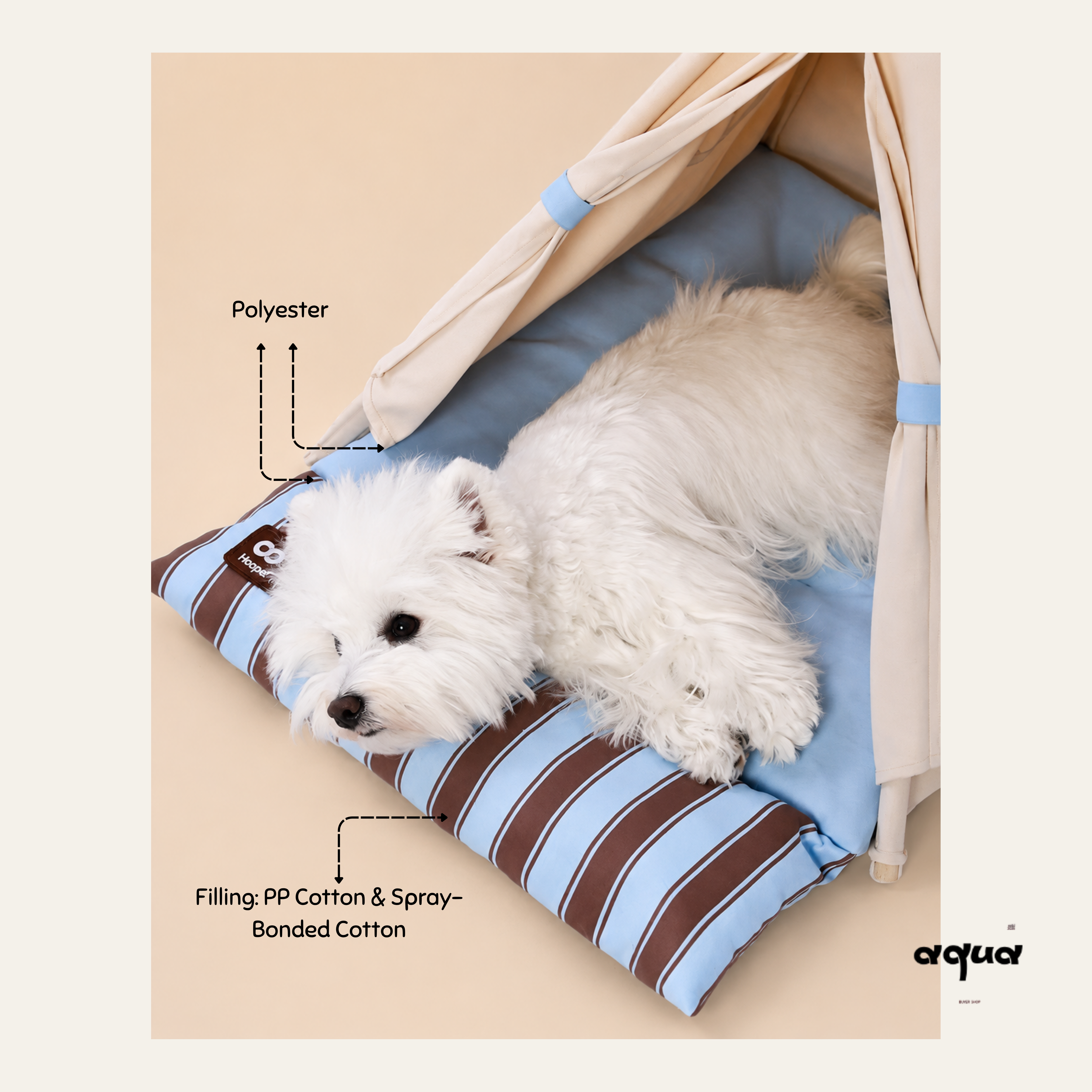 Cozy Detachable Pet Tent Bed