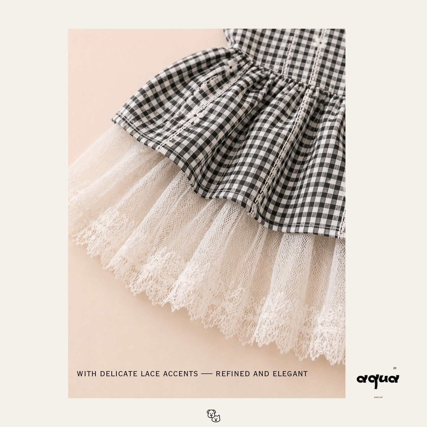 Pajamas Set & Pet Vest - ‘Blackberry Lace’