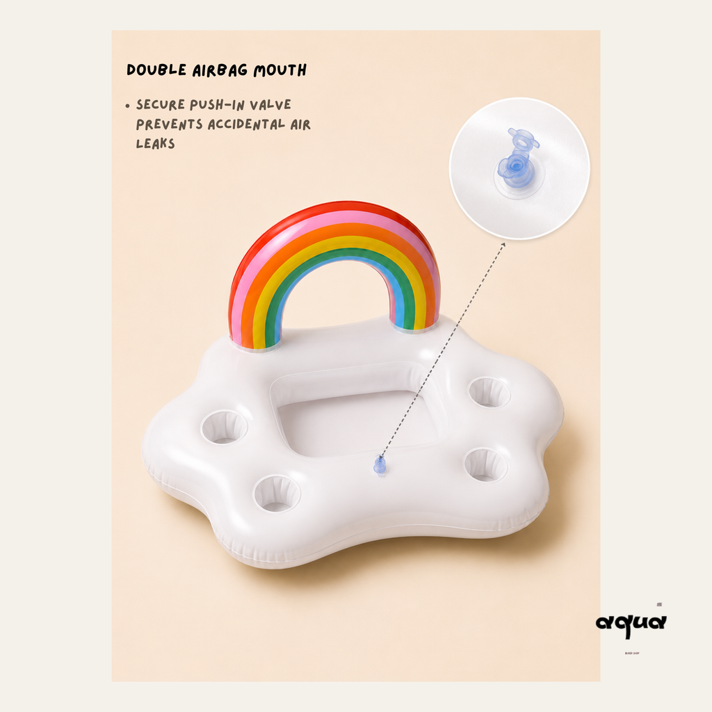 Rainbow Pet Pool Float