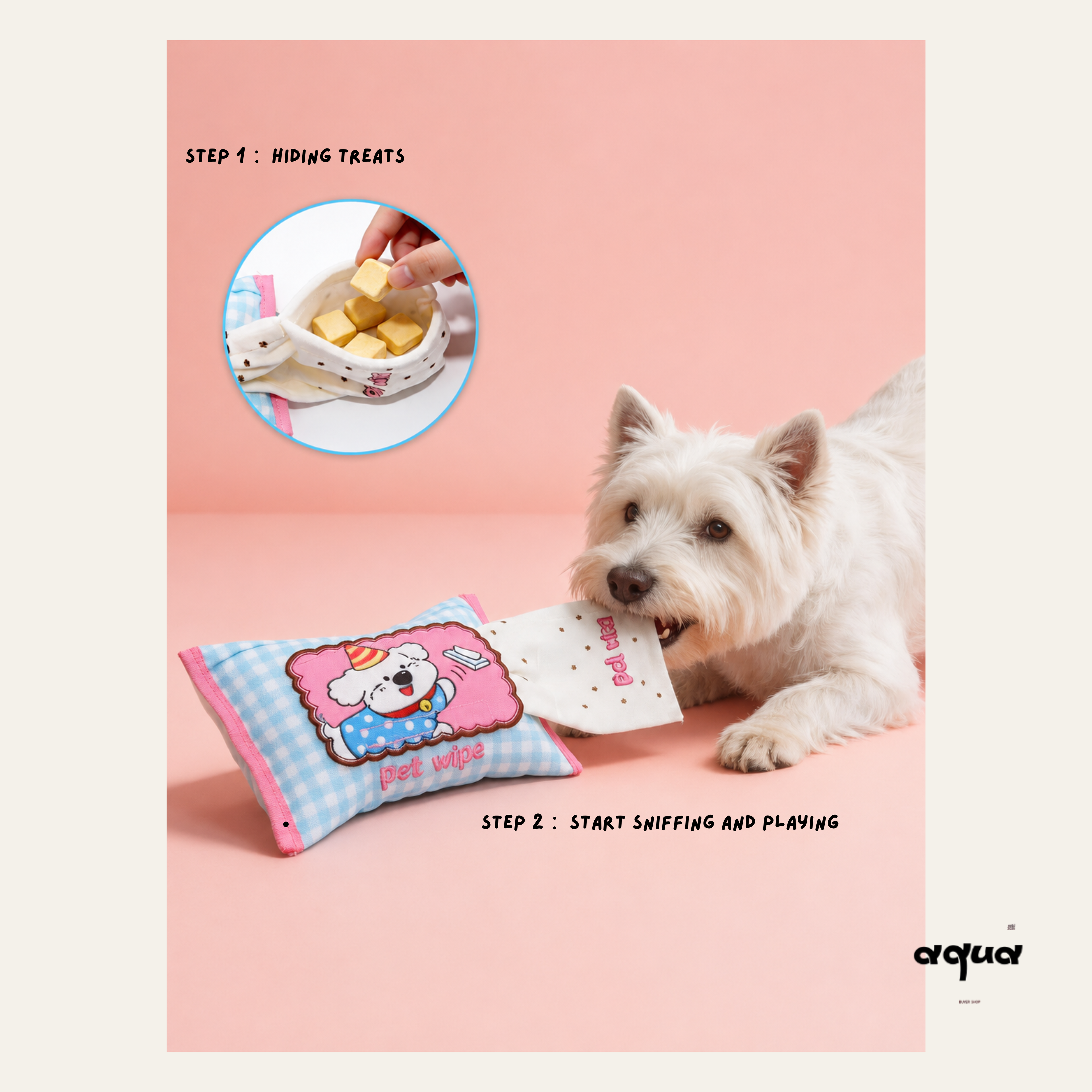 Hide-A-Treat Wipey Squeaker