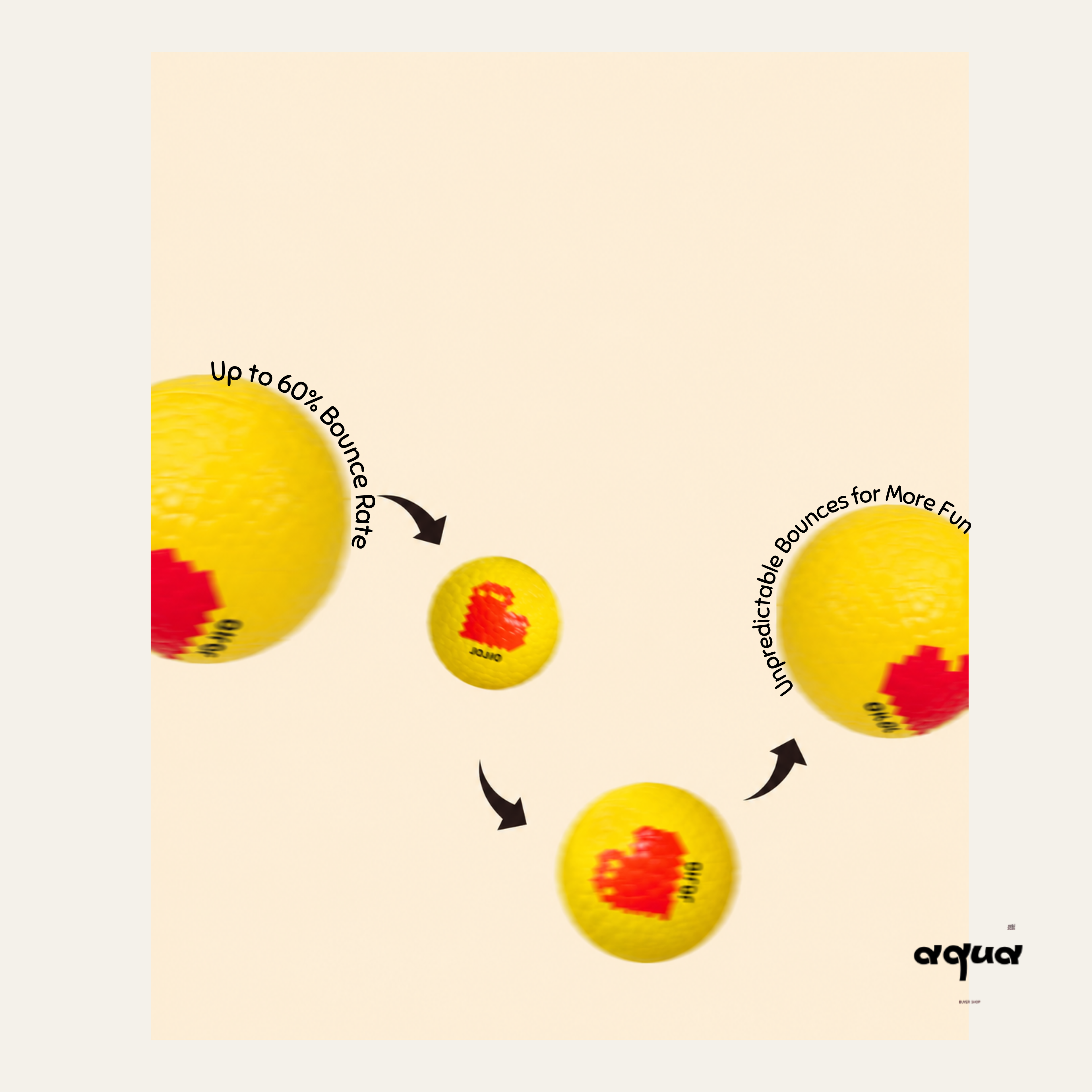 Pixel Love Floating Dog Ball