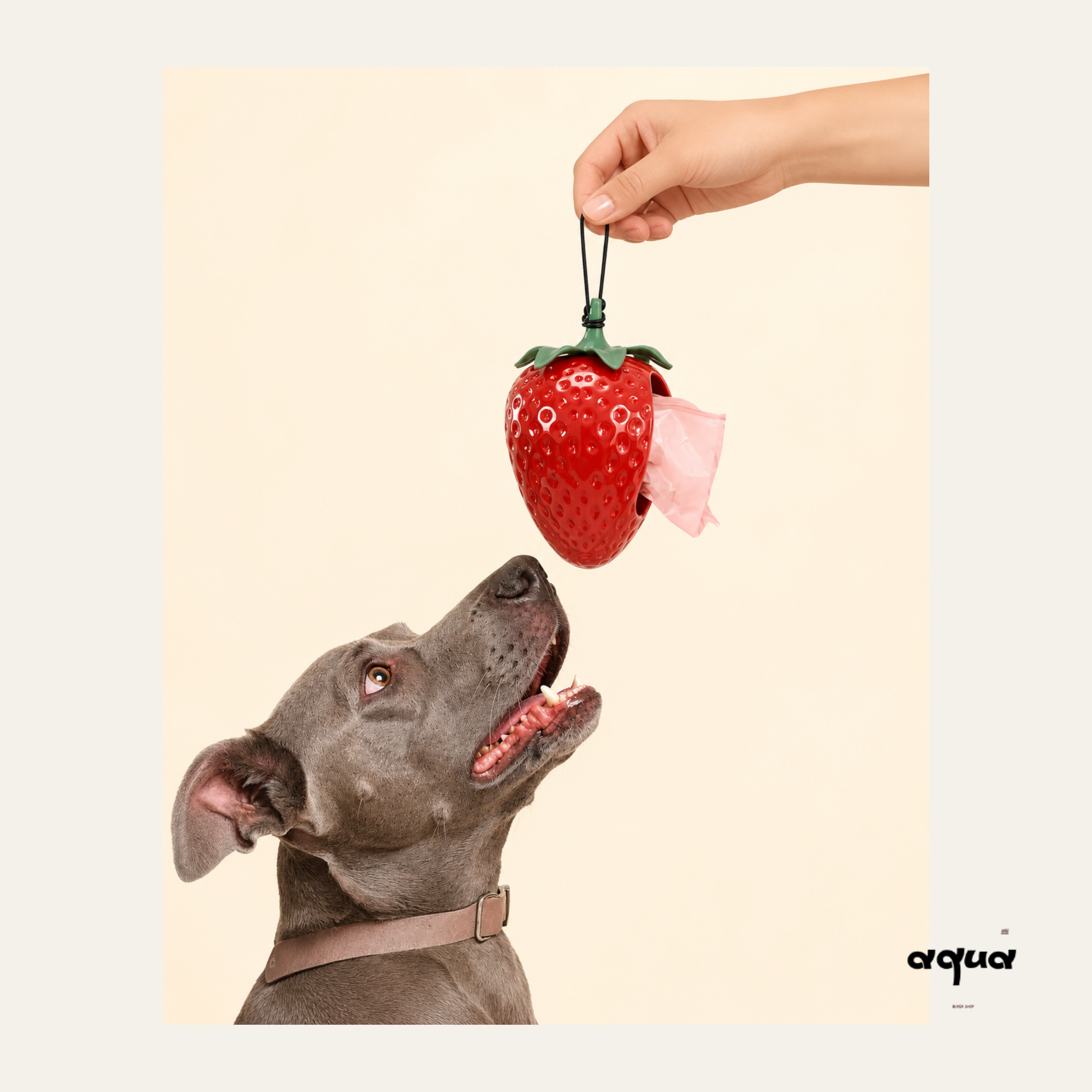 Strawberry Poop Bag