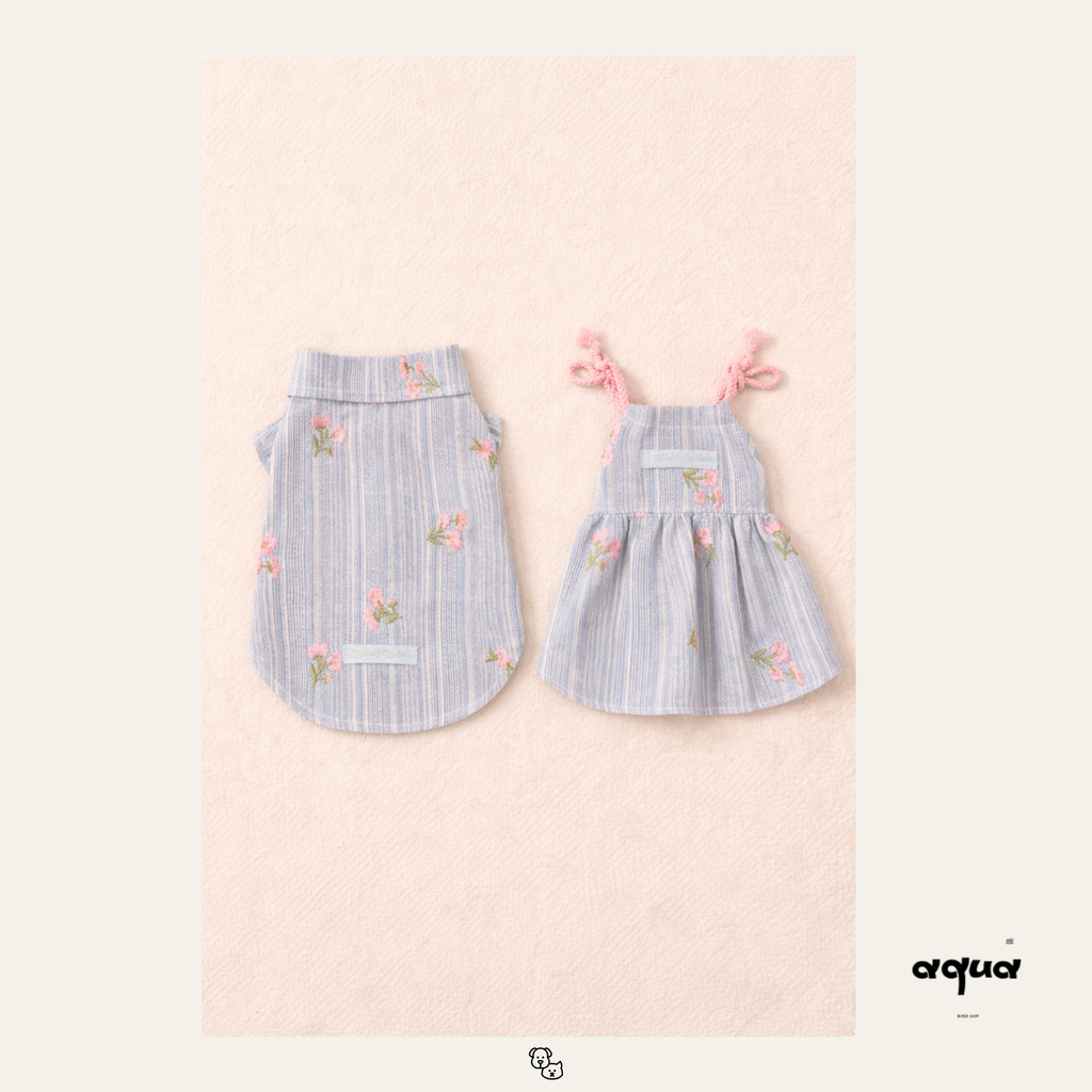 Embroidered Dress Matching Set