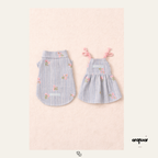 Embroidered Dress Matching Set