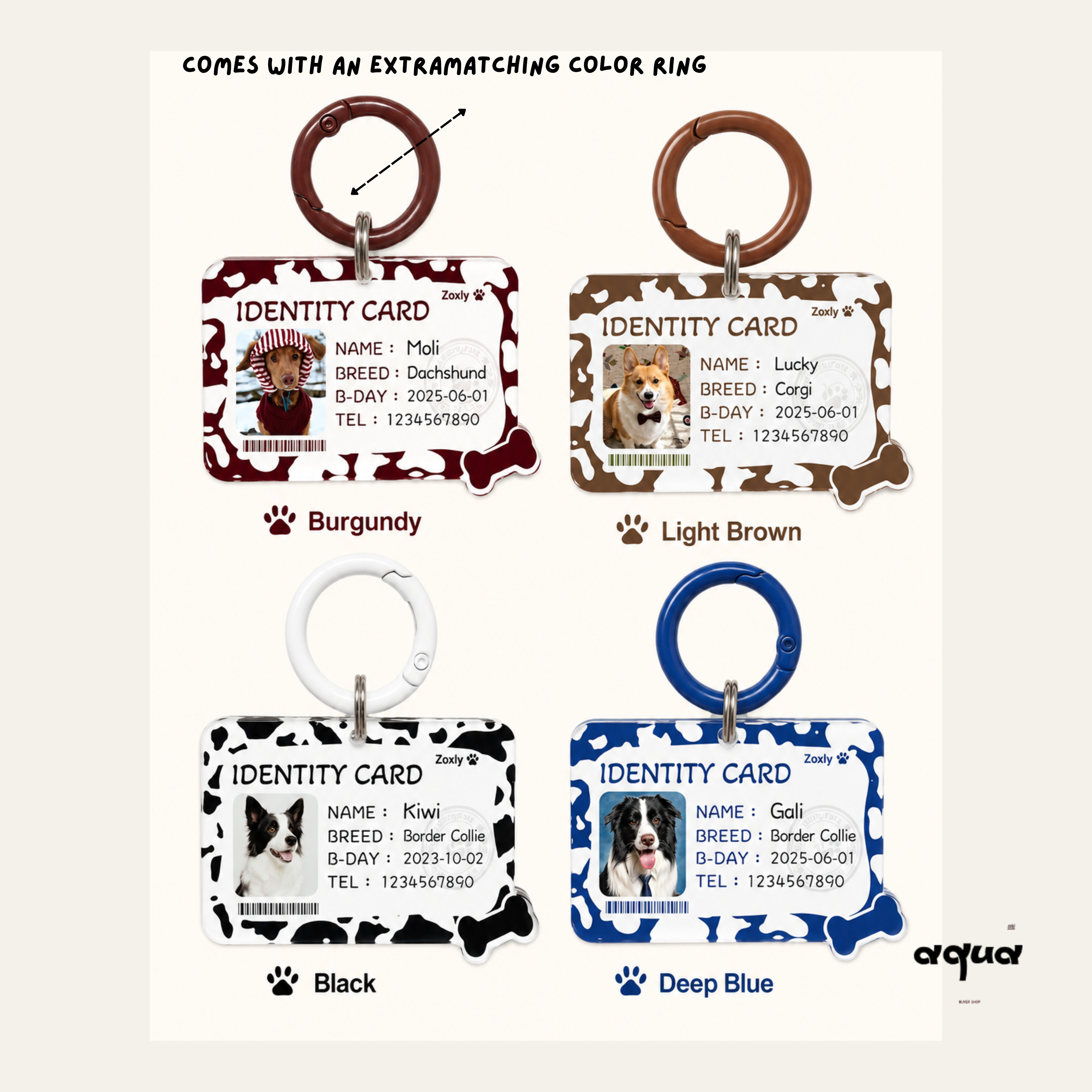 Customized Pet ID Tag with Photo
