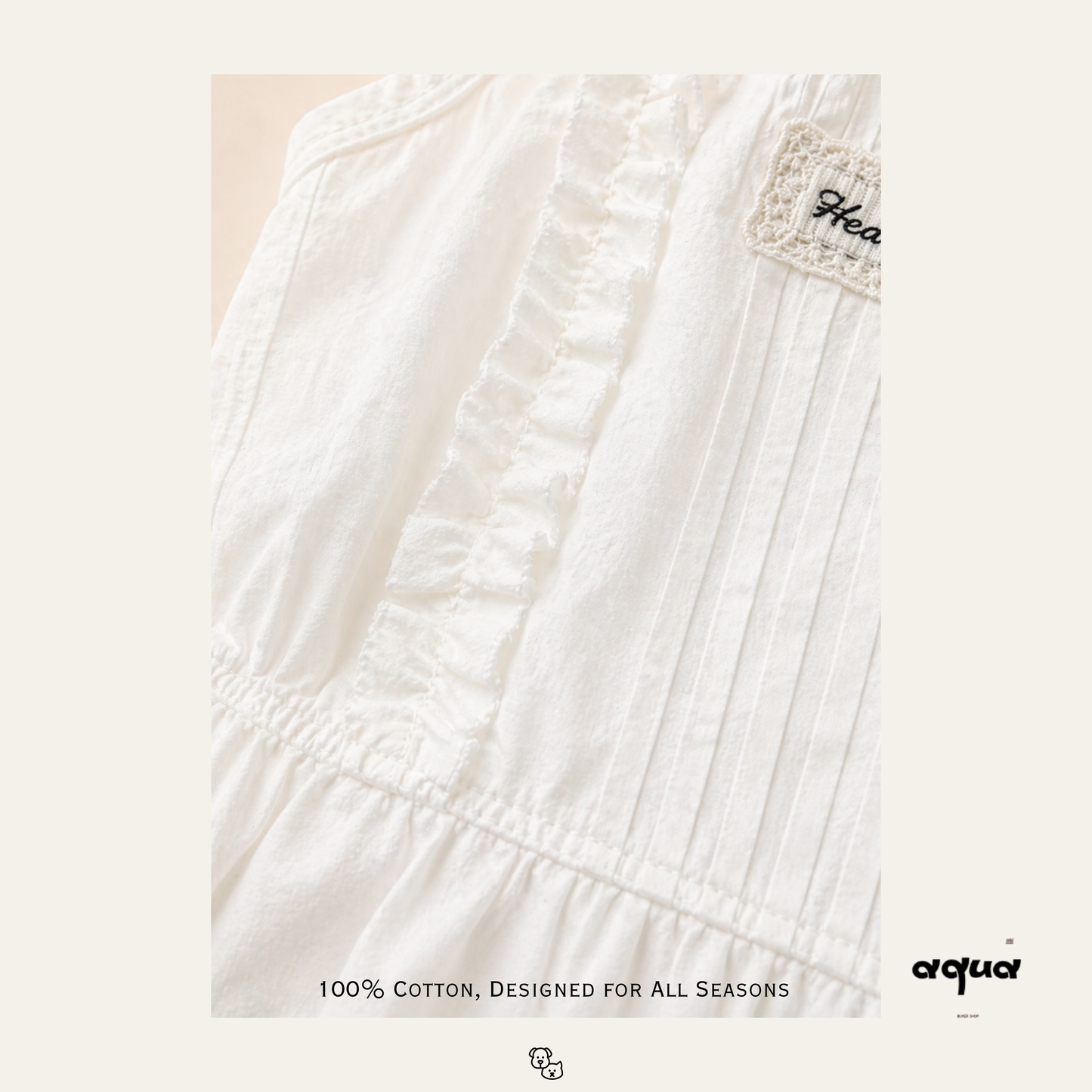 Pajamas Set & Pet Vest - ‘cloud harmony’