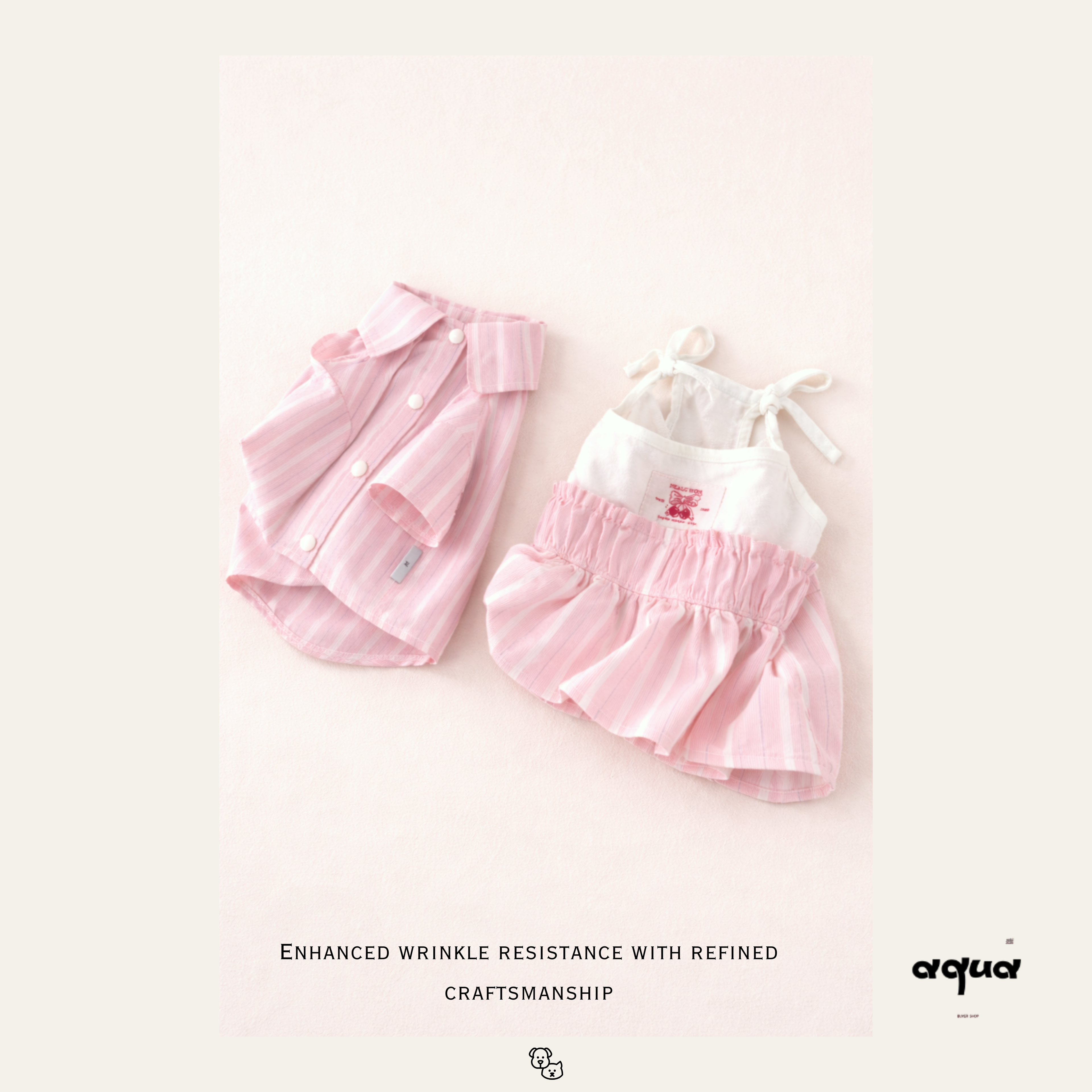 Pink Striped Matching Set