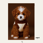 Dog-print Matching Set