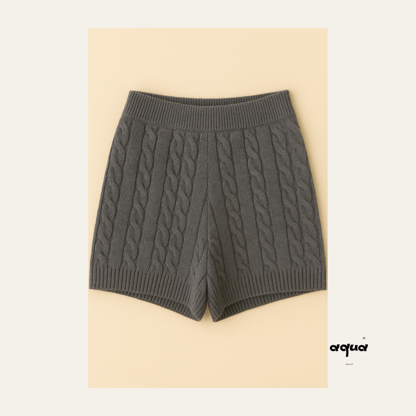 Pajamas Set - Cable-knit Sweater