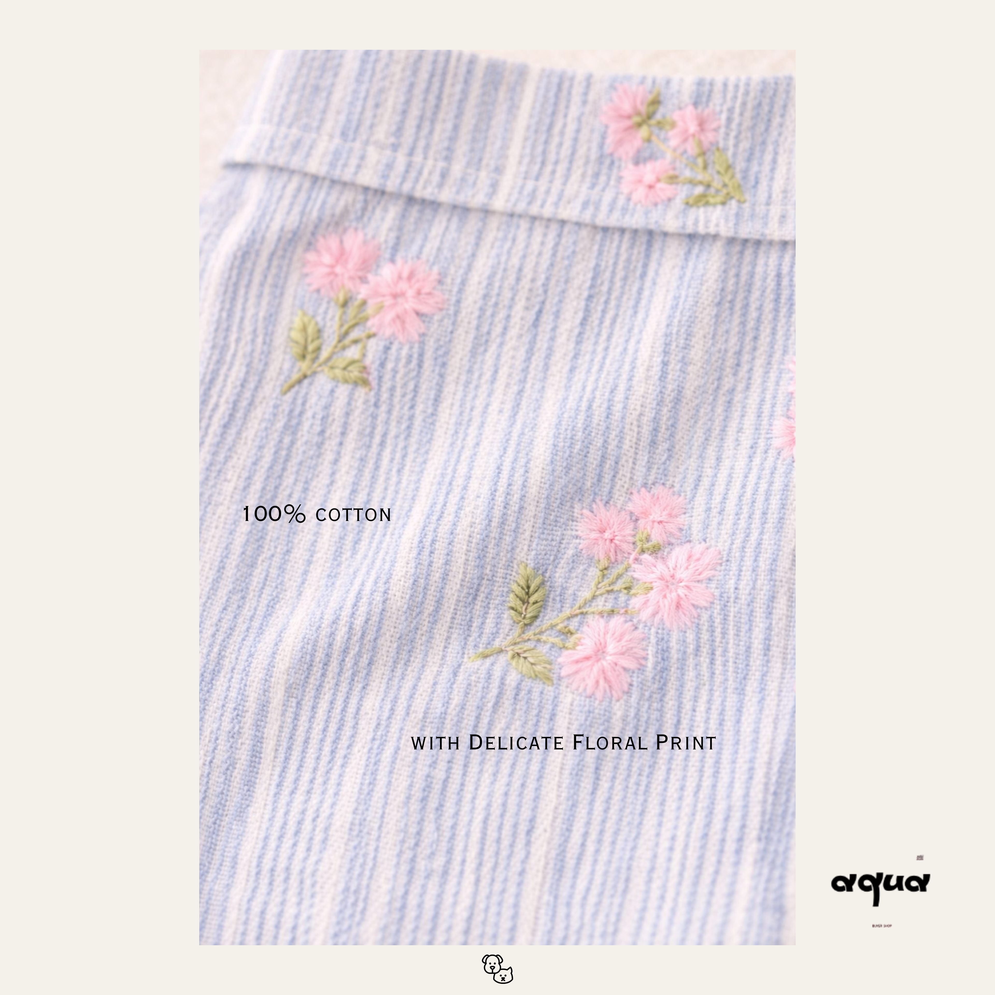 Embroidered Dress Matching Set