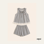 Gingham & Lace Matching Set