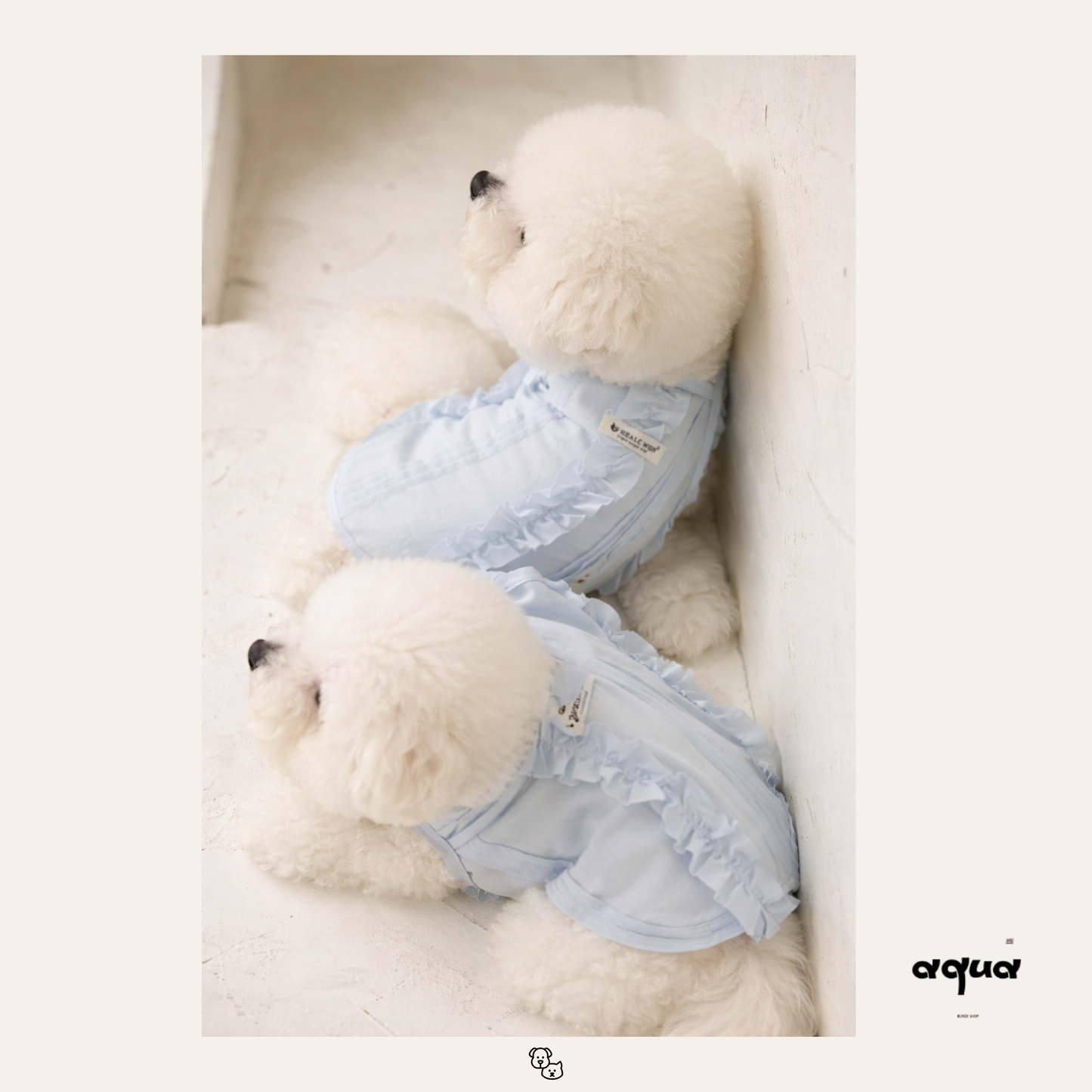 Pajamas Set & Pet Vest - ‘Sky Chime’