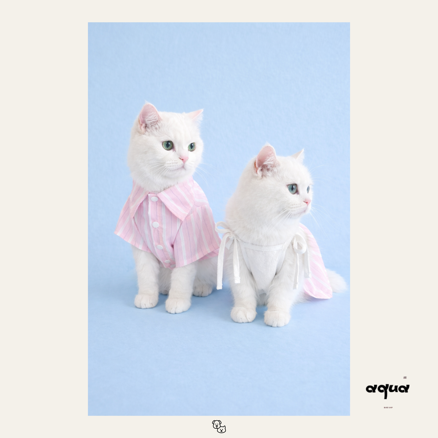 Pajamas Set & Pet Vest - ‘Sakura Soda’