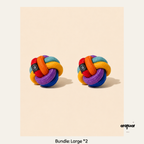 Cross-Woven Dog Chew Ball