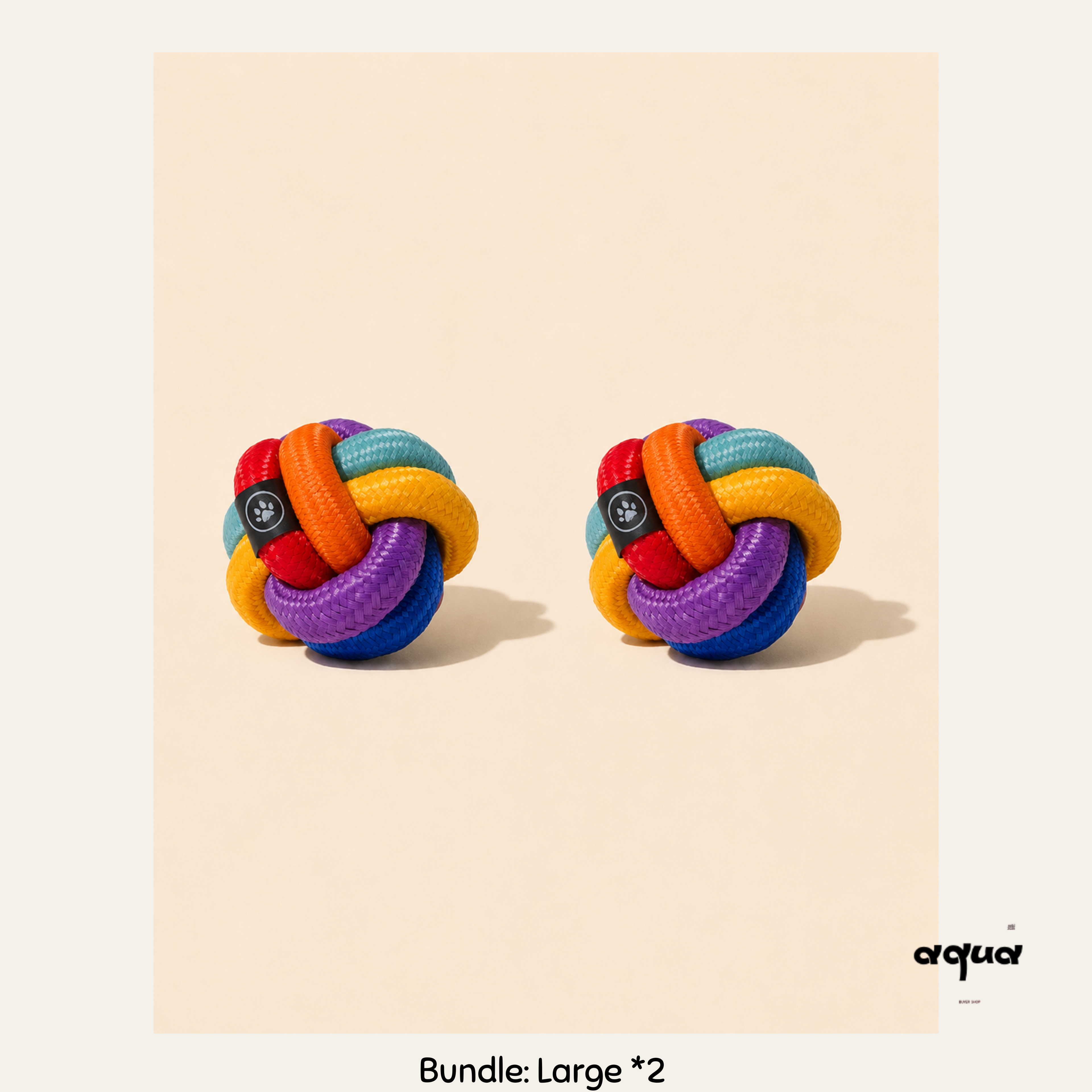 Cross-Woven Dog Chew Ball