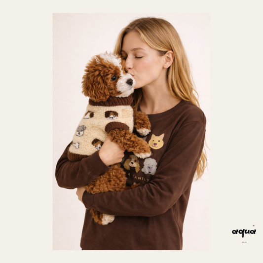 Pajamas Set & Pet Vest - ‘Family Pic’